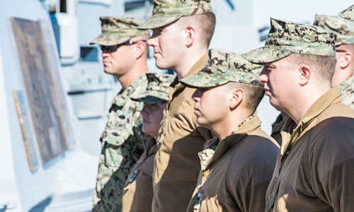 USS Alabama Battleship Military Ceremonies