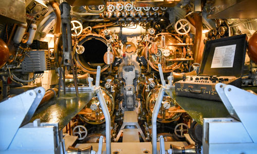 Inside the USS DRUM Submarine
