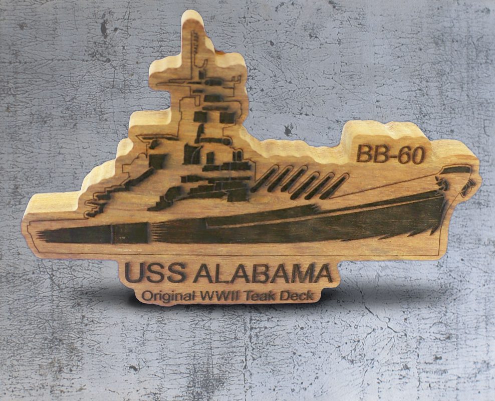 USS ALABAMA Cutout